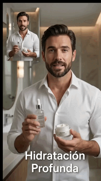 KIT DE SERUM FACIAL Y CREMA ANTIEDAD CON ÁCIDO HIALURÓNICO